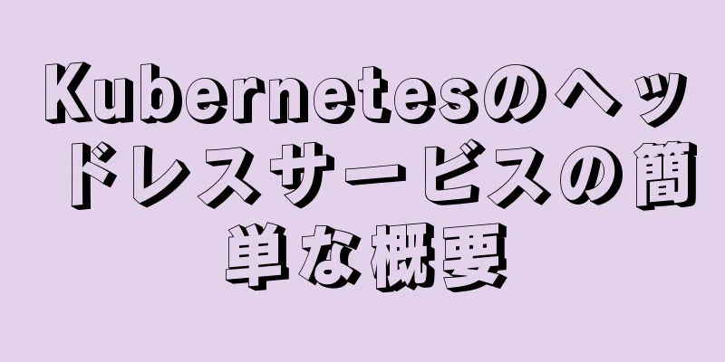 Kubernetesのヘッドレスサービスの簡単な概要
