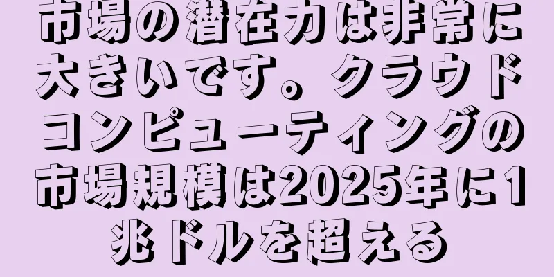 市場の潜在力は非常に大きいです。クラウドコンピューティングの市場規模は2025年に1兆ドルを超える