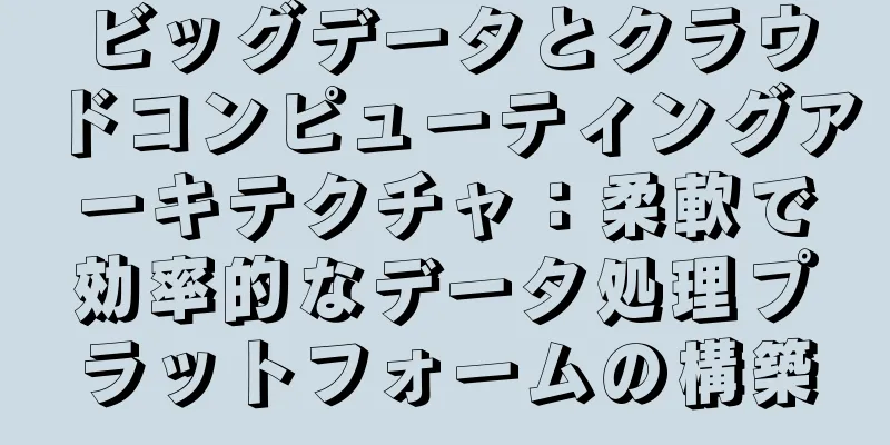 ビッグデータとクラウドコンピューティングアーキテクチャ：柔軟で効率的なデータ処理プラットフォームの構築