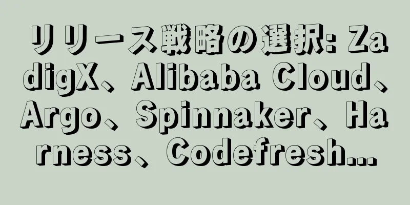 リリース戦略の選択: ZadigX、Alibaba Cloud、Argo、Spinnaker、Harness、Codefresh...