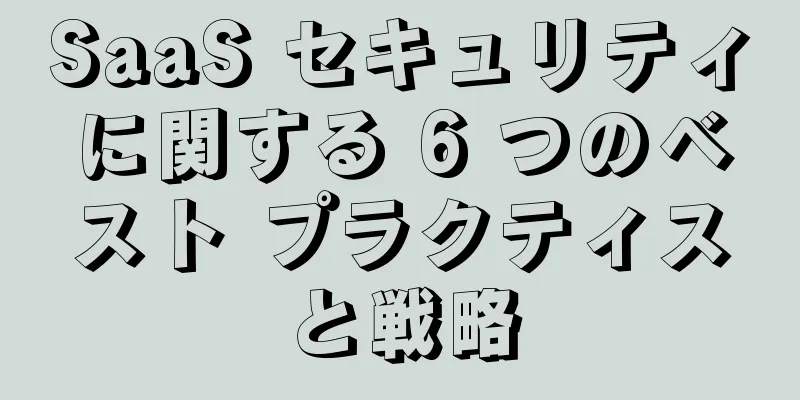SaaS セキュリティに関する 6 つのベスト プラクティスと戦略