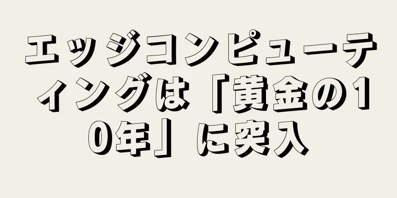 エッジコンピューティングは「黄金の10年」に突入