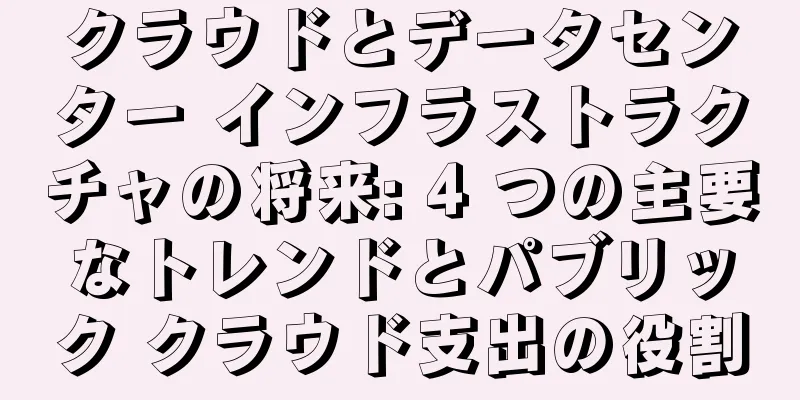 クラウドとデータセンター インフラストラクチャの将来: 4 つの主要なトレンドとパブリック クラウド支出の役割