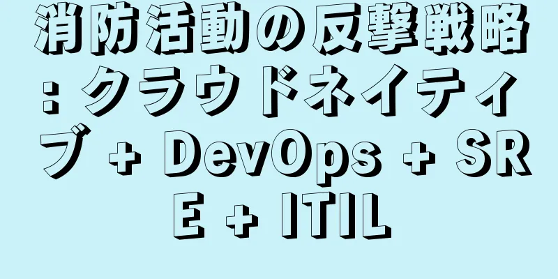消防活動の反撃戦略: クラウドネイティブ + DevOps + SRE + ITIL