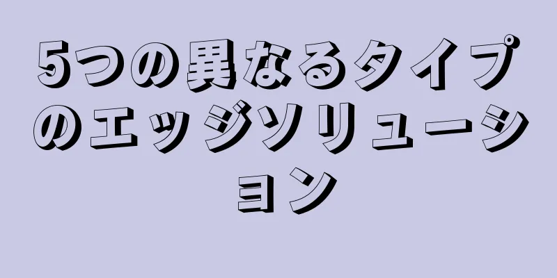 5つの異なるタイプのエッジソリューション