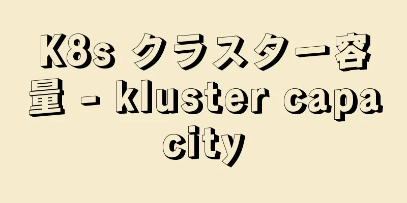 K8s クラスター容量 - kluster capacity