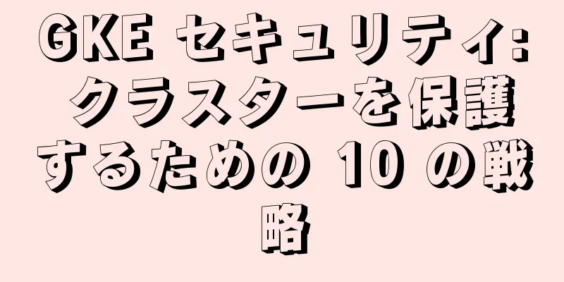 GKE セキュリティ: クラスターを保護するための 10 の戦略