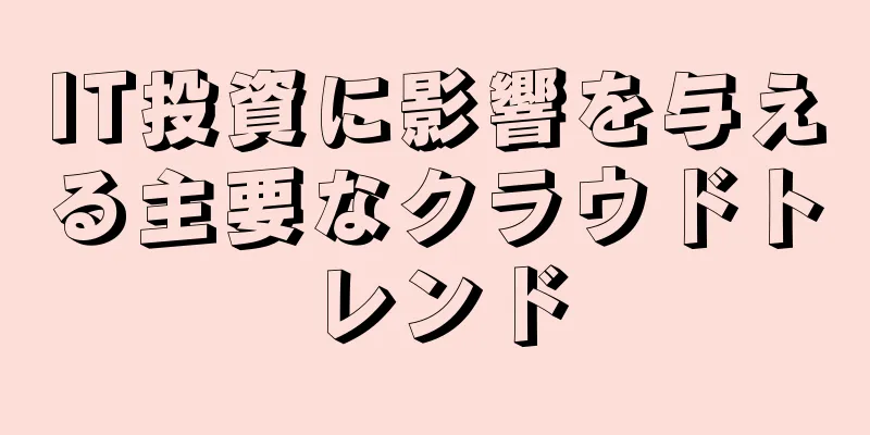 IT投資に影響を与える主要なクラウドトレンド
