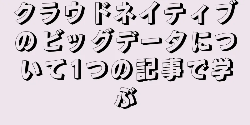 クラウドネイティブのビッグデータについて1つの記事で学ぶ