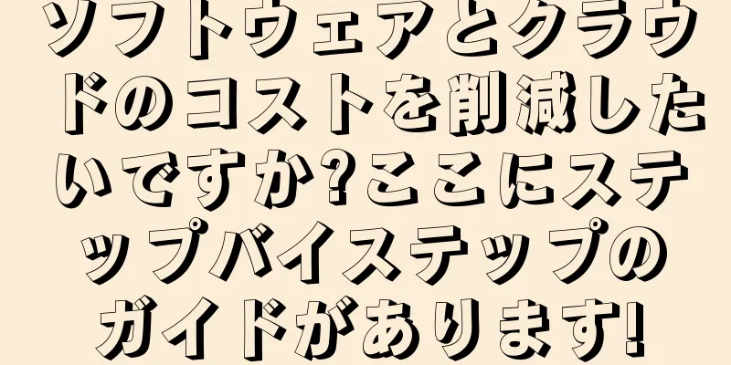 ソフトウェアとクラウドのコストを削減したいですか?ここにステップバイステップのガイドがあります!
