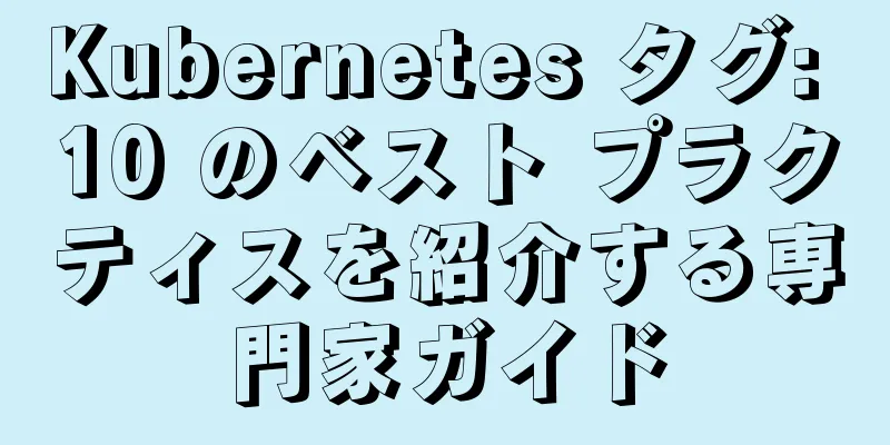 Kubernetes タグ: 10 のベスト プラクティスを紹介する専門家ガイド