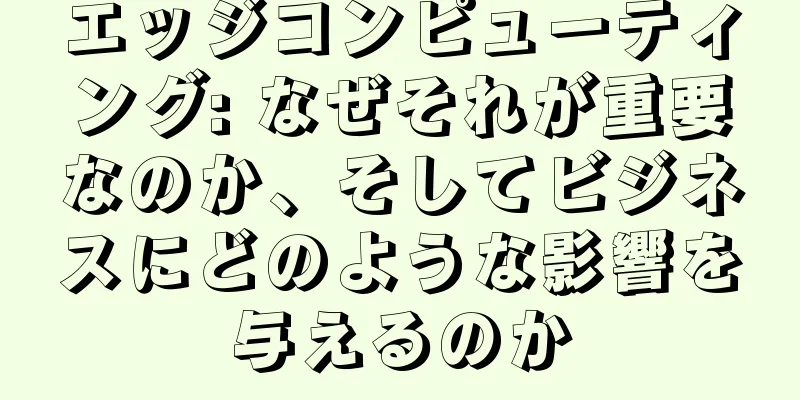 エッジコンピューティング: なぜそれが重要なのか、そしてビジネスにどのような影響を与えるのか