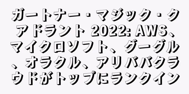 ガートナー・マジック・クアドラント 2022: AWS、マイクロソフト、グーグル、オラクル、アリババクラウドがトップにランクイン