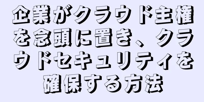 企業がクラウド主権を念頭に置き、クラウドセキュリティを確保する方法