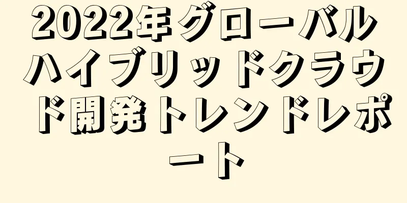 2022年グローバルハイブリッドクラウド開発トレンドレポート