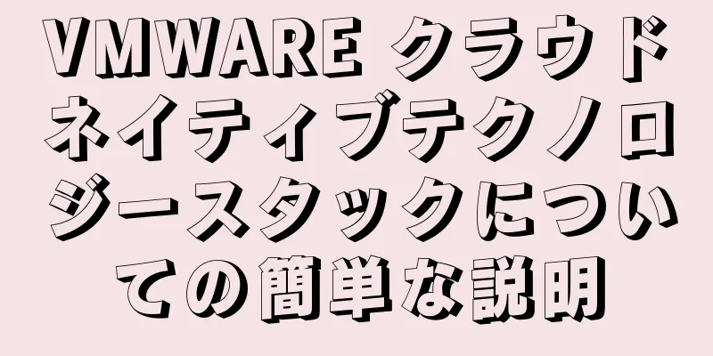 VMWARE クラウドネイティブテクノロジースタックについての簡単な説明