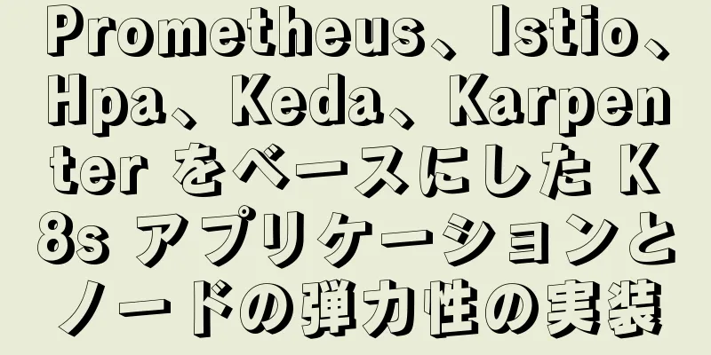 Prometheus、Istio、Hpa、Keda、Karpenter をベースにした K8s アプリケーションとノードの弾力性の実装