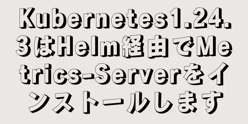 Kubernetes1.24.3はHelm経由でMetrics-Serverをインストールします