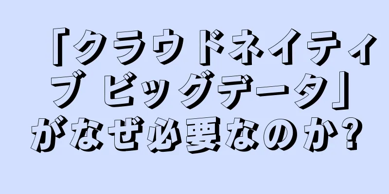 「クラウドネイティブ ビッグデータ」がなぜ必要なのか?