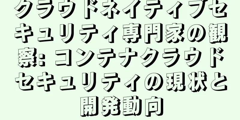 クラウドネイティブセキュリティ専門家の観察: コンテナクラウドセキュリティの現状と開発動向