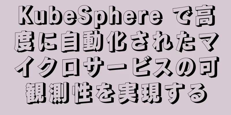 KubeSphere で高度に自動化されたマイクロサービスの可観測性を実現する