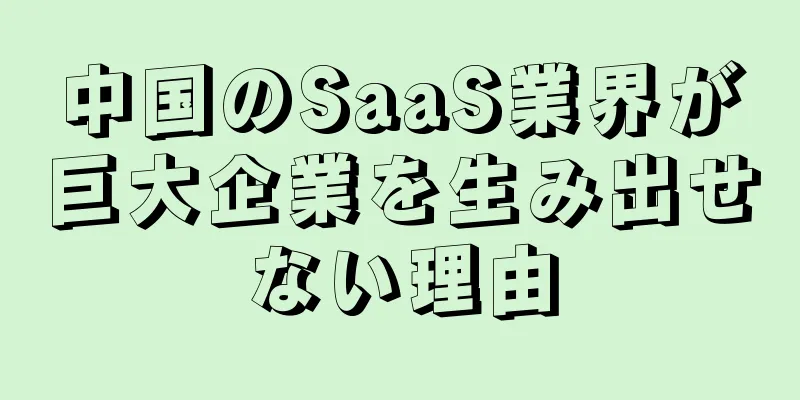 中国のSaaS業界が巨大企業を生み出せない理由