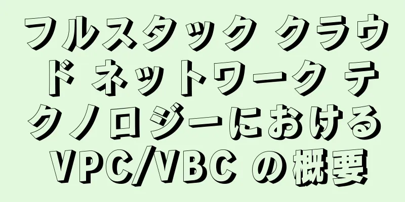 フルスタック クラウド ネットワーク テクノロジーにおける VPC/VBC の概要