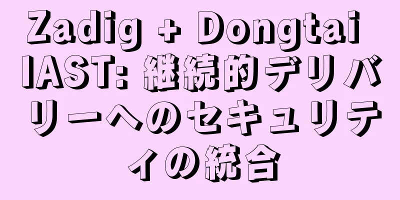 Zadig + Dongtai IAST: 継続的デリバリーへのセキュリティの統合