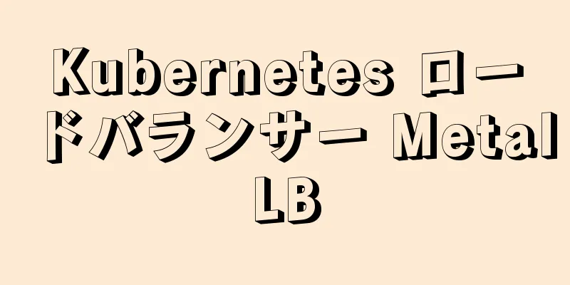 Kubernetes ロードバランサー MetalLB