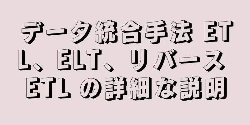 データ統合手法 ETL、ELT、リバース ETL の詳細な説明