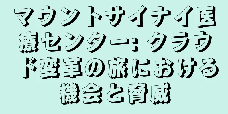 マウントサイナイ医療センター: クラウド変革の旅における機会と脅威