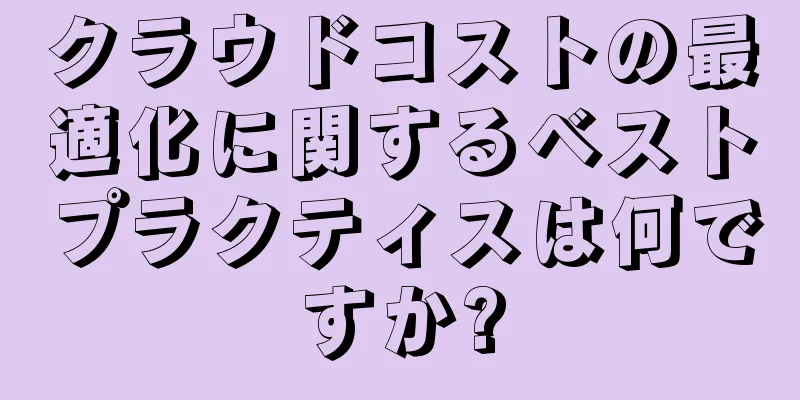 クラウドコストの最適化に関するベストプラクティスは何ですか?