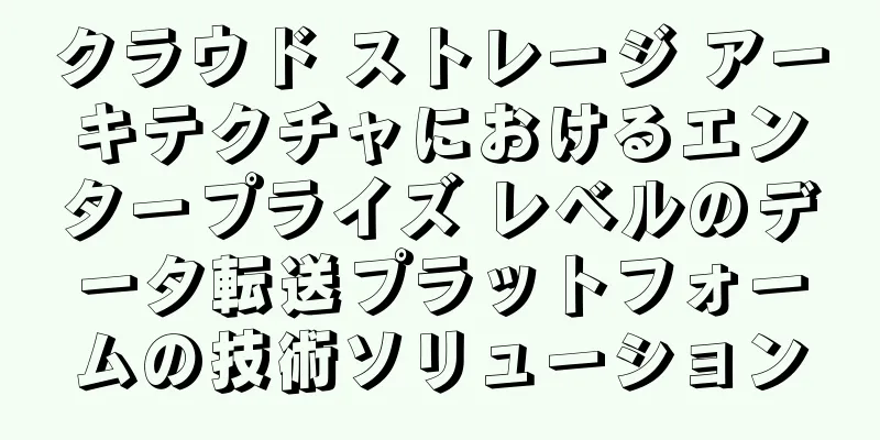 クラウド ストレージ アーキテクチャにおけるエンタープライズ レベルのデータ転送プラットフォームの技術ソリューション