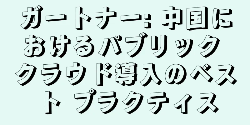 ガートナー: 中国におけるパブリック クラウド導入のベスト プラクティス