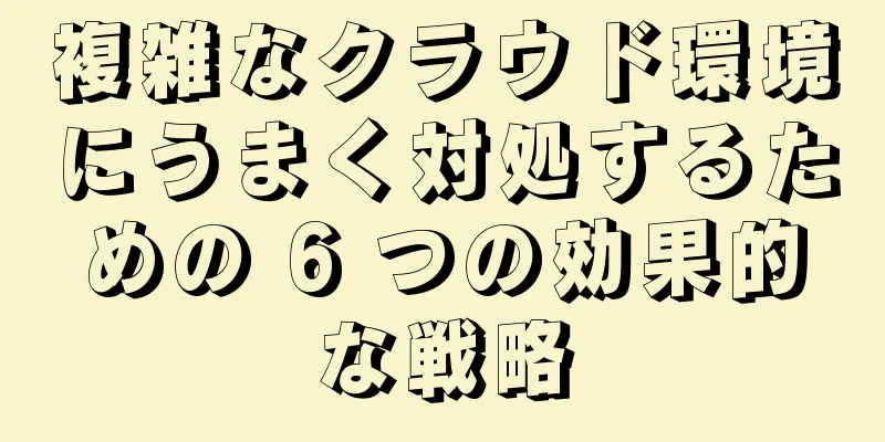 複雑なクラウド環境にうまく対処するための 6 つの効果的な戦略