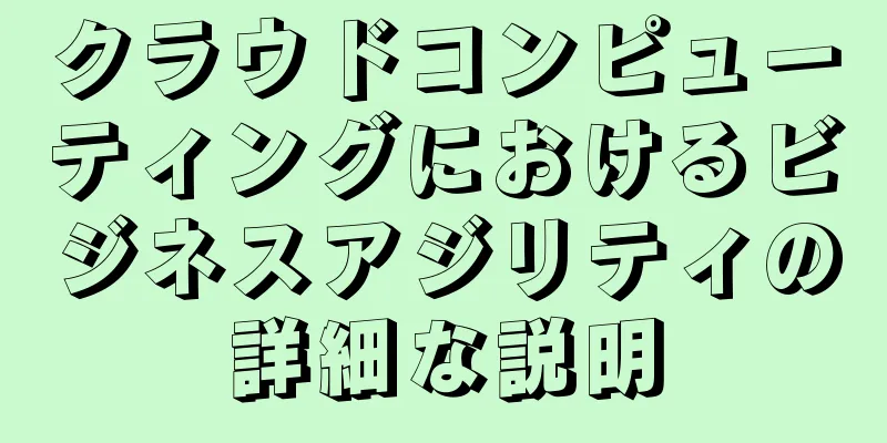 クラウドコンピューティングにおけるビジネスアジリティの詳細な説明