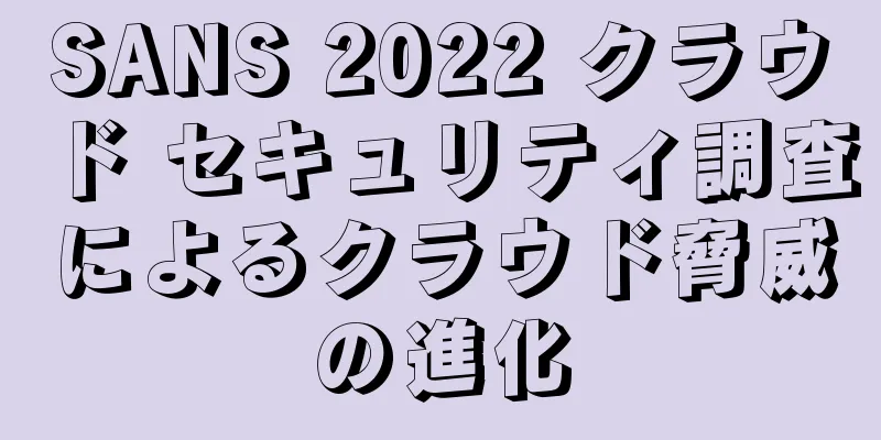 SANS 2022 クラウド セキュリティ調査によるクラウド脅威の進化