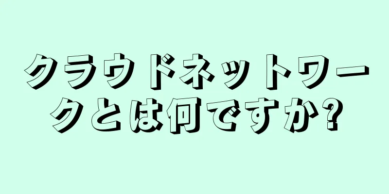 クラウドネットワークとは何ですか?