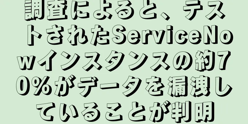 調査によると、テストされたServiceNowインスタンスの約70％がデータを漏洩していることが判明