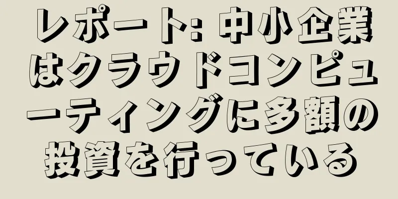 レポート: 中小企業はクラウドコンピューティングに多額の投資を行っている