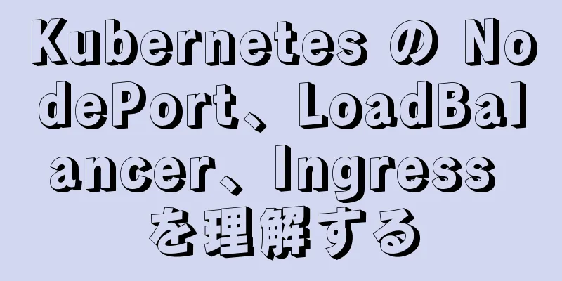 Kubernetes の NodePort、LoadBalancer、Ingress を理解する