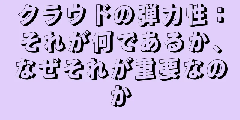 クラウドの弾力性：それが何であるか、なぜそれが重要なのか