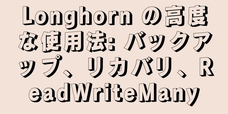 Longhorn の高度な使用法: バックアップ、リカバリ、ReadWriteMany