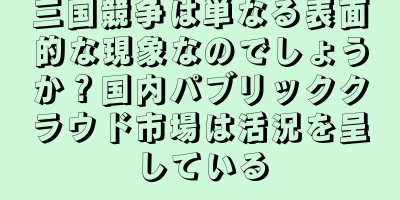 三国競争は単なる表面的な現象なのでしょうか？国内パブリッククラウド市場は活況を呈している