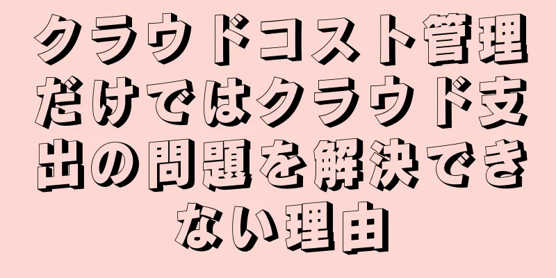 クラウドコスト管理だけではクラウド支出の問題を解決できない理由