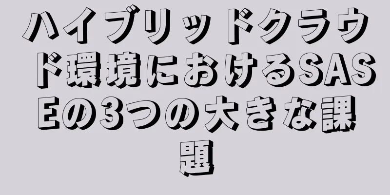 ハイブリッドクラウド環境におけるSASEの3つの大きな課題