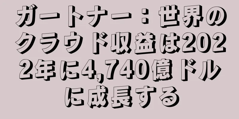ガートナー：世界のクラウド収益は2022年に4,740億ドルに成長する
