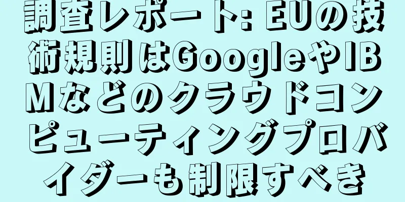 調査レポート: EUの技術規則はGoogleやIBMなどのクラウドコンピューティングプロバイダーも制限すべき