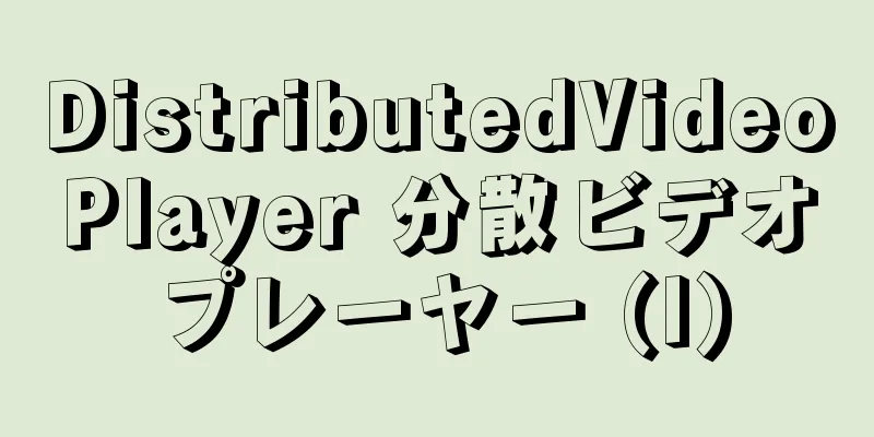 DistributedVideoPlayer 分散ビデオプレーヤー (I)
