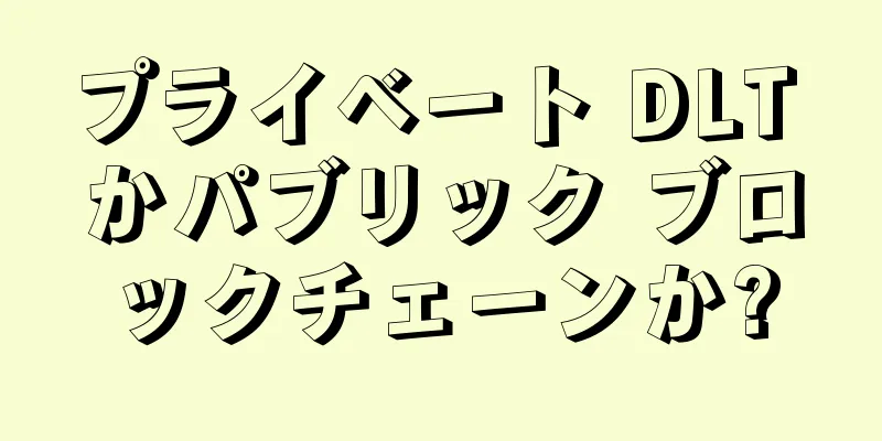 プライベート DLT かパブリック ブロックチェーンか?